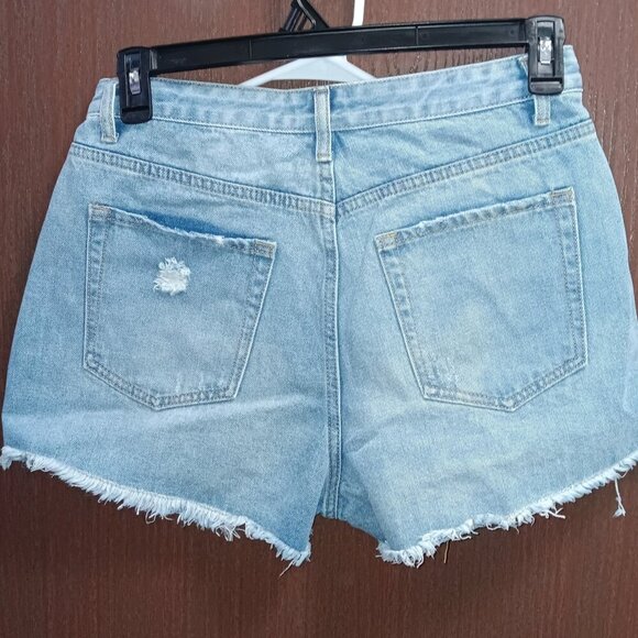 Paisley Print Denim Shorts - Picture 5 of 7